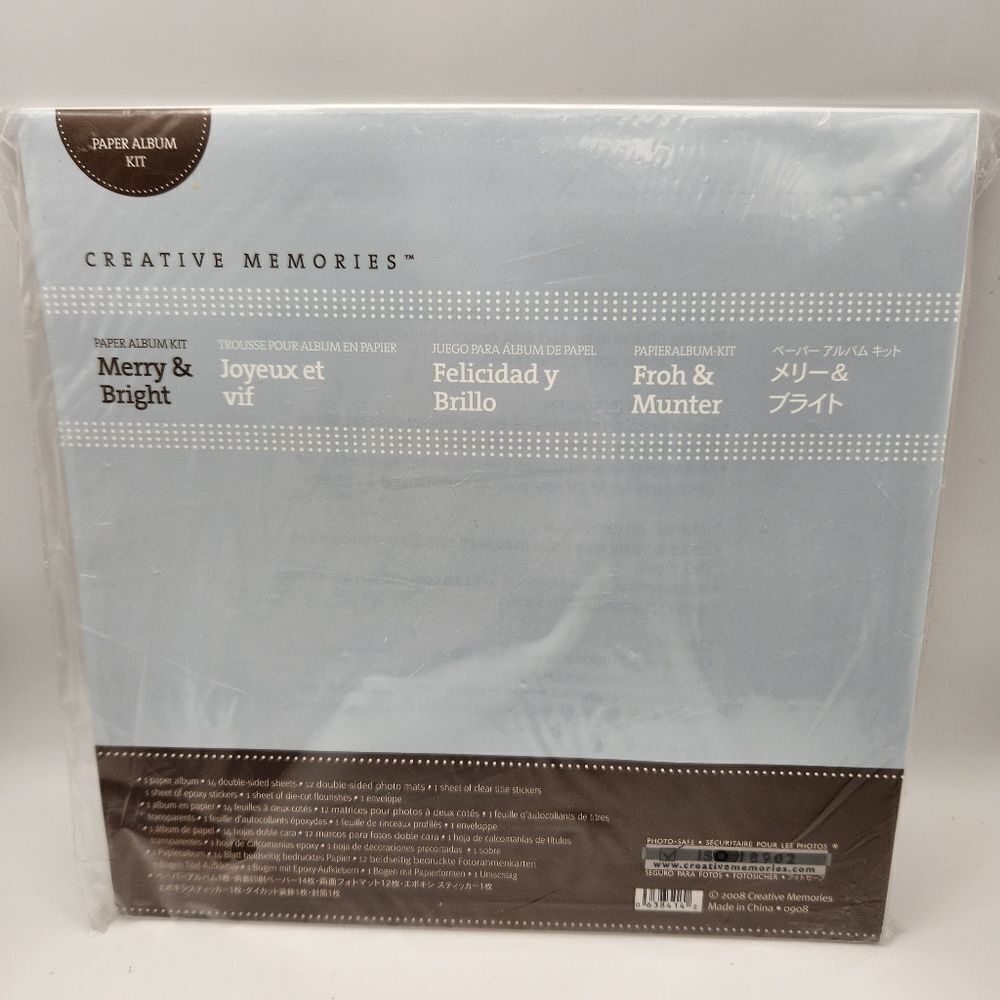 Creative Memories Paper Album Kit Merry & Bright 2008 Scrapbooking Crafting
